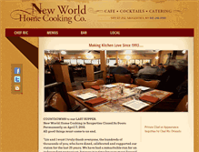 Tablet Screenshot of newworldhomecooking.com